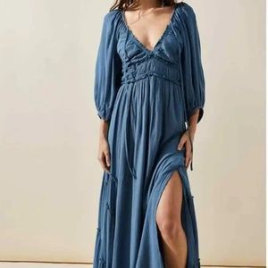 Free People You’re a Jewel Maxi Crescent Sea Size L